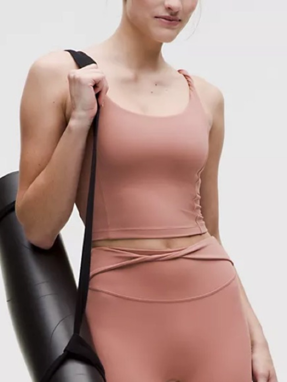 Lululemon Align Twist Strap Crop Tank XL Red Clay NWT Nulu Built In Bra Yoga - Picture 3 of 7